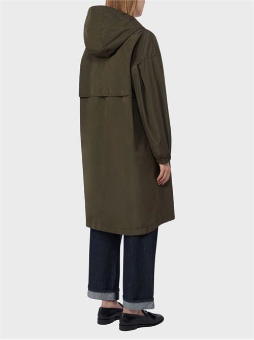 Water-repellent taffeta hooded parka with elastic belt MAX MARA THE CUBE | 2619021164600006
